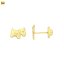 Pendientes de oro 18K en forma de perrito pequeño con rosca